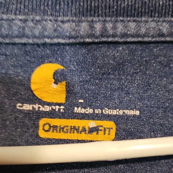 Carhartt Men's Navy Short Sleeve Henley - Picture 2 of 5